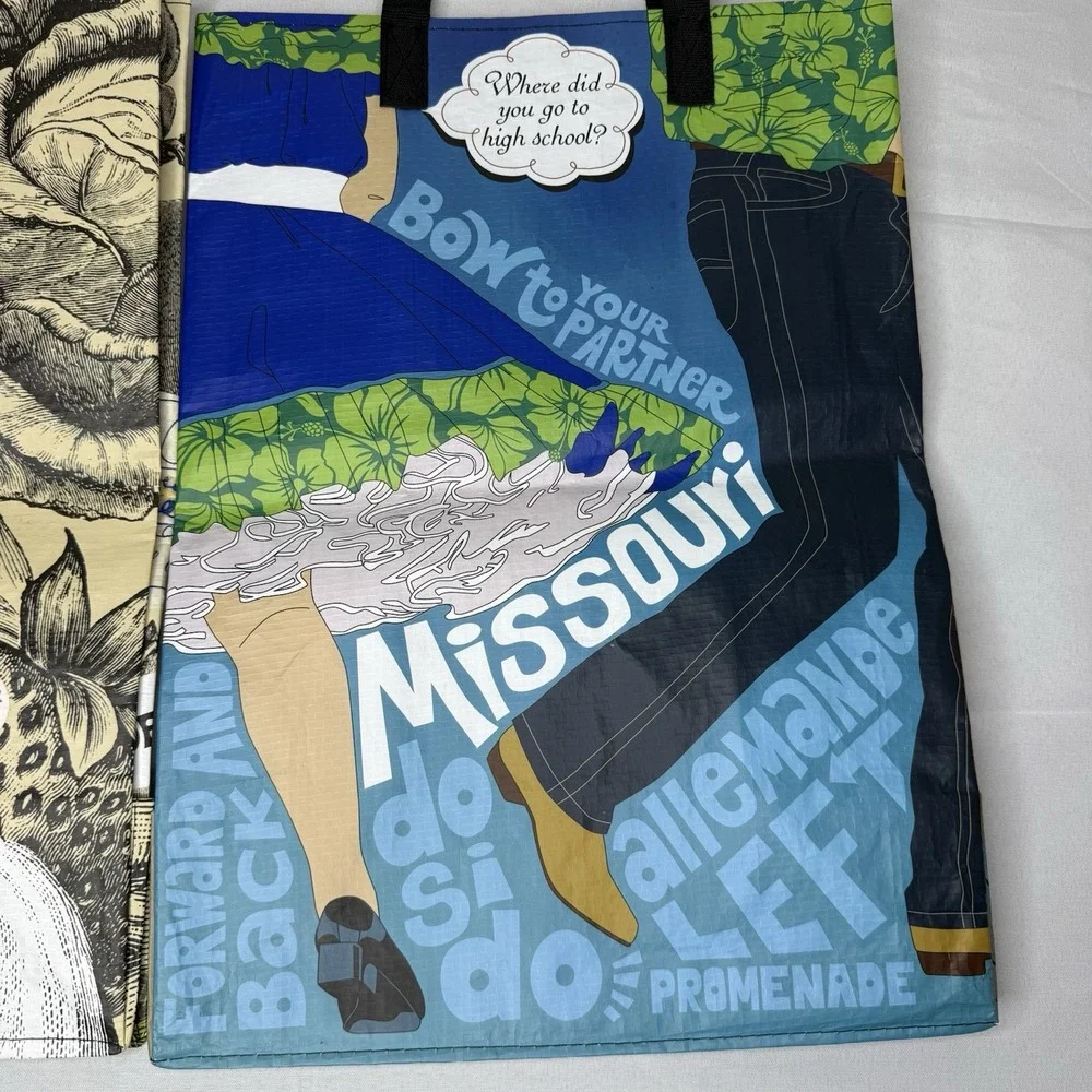 Bundle Of Two Trader Joes Reusable‎ Bags Missouri And Crew Member